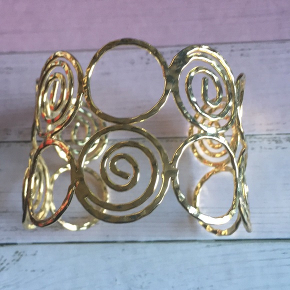Gold-Tone Cuff Bracelet - Picture 1 of 2